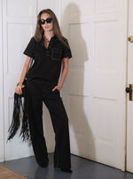 RAG & BONE IRINA PONTE CONTRAST STITCH PANT