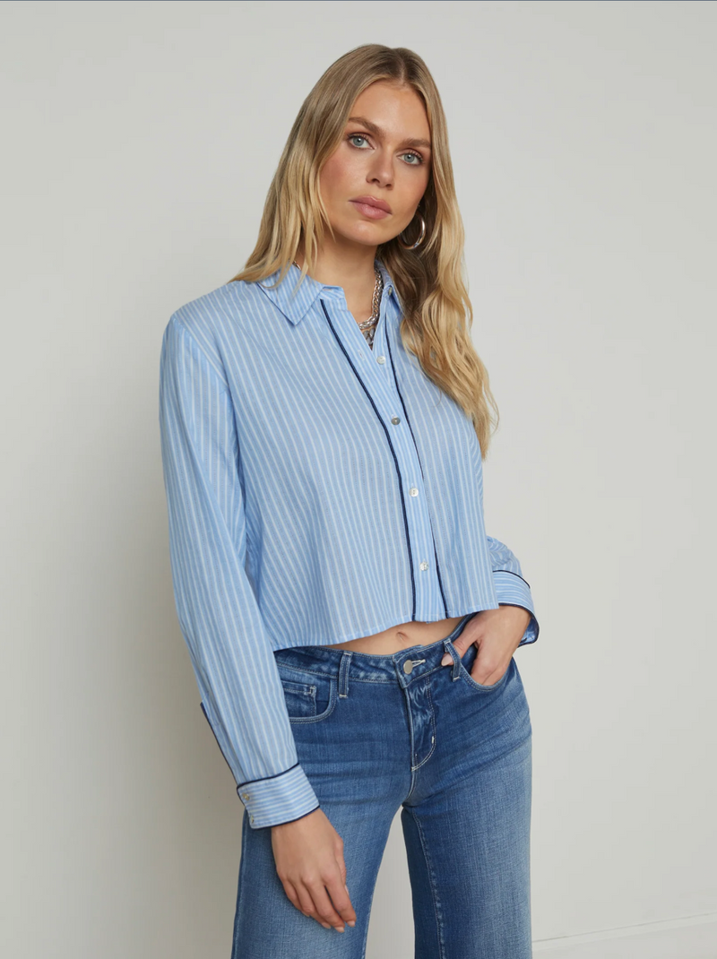 L'AGENCE COSETTE BUTTON-DOWN SHIRT (10165221982513)