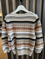 AUTUMN CASHMERE MULTI STITCH PUFF SLEEVE CREW (10163727335729)