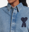 AMI DE COEUR CROPPED DENIM SHIRT (9861051089201)