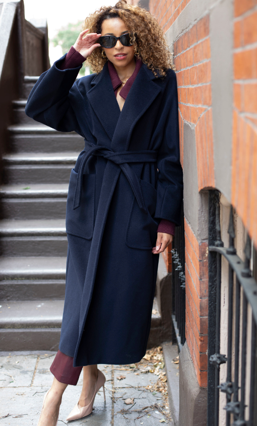 Max mara navy coat best sale