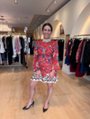 FARM RIO WINTER BREEZE RED MINI DRESS