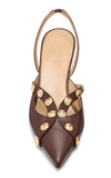 ULLA JOHNSON VENDOME STUDDED KITTEN HEEL
