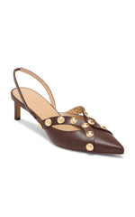 ULLA JOHNSON VENDOME STUDDED KITTEN HEEL