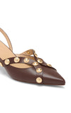 ULLA JOHNSON VENDOME STUDDED KITTEN HEEL