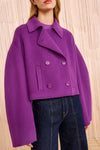 ULLA JOHNSON MARTA DOUBLE FACED WOOL CROPPED COAT
