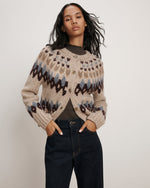 VERONICA BEARD CHRISTINA FAIRISLE CARDIGAN