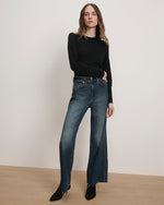 VERONICA BEARD PIPEN CASHMERE PULLOVER