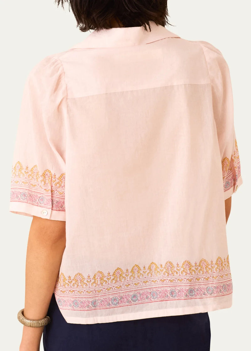 ALIX OF BOHEMIA OPHELIA BLUSH LATTICE SHIRT (10163712753969)