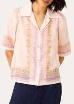ALIX OF BOHEMIA OPHELIA BLUSH LATTICE SHIRT (10163712753969)