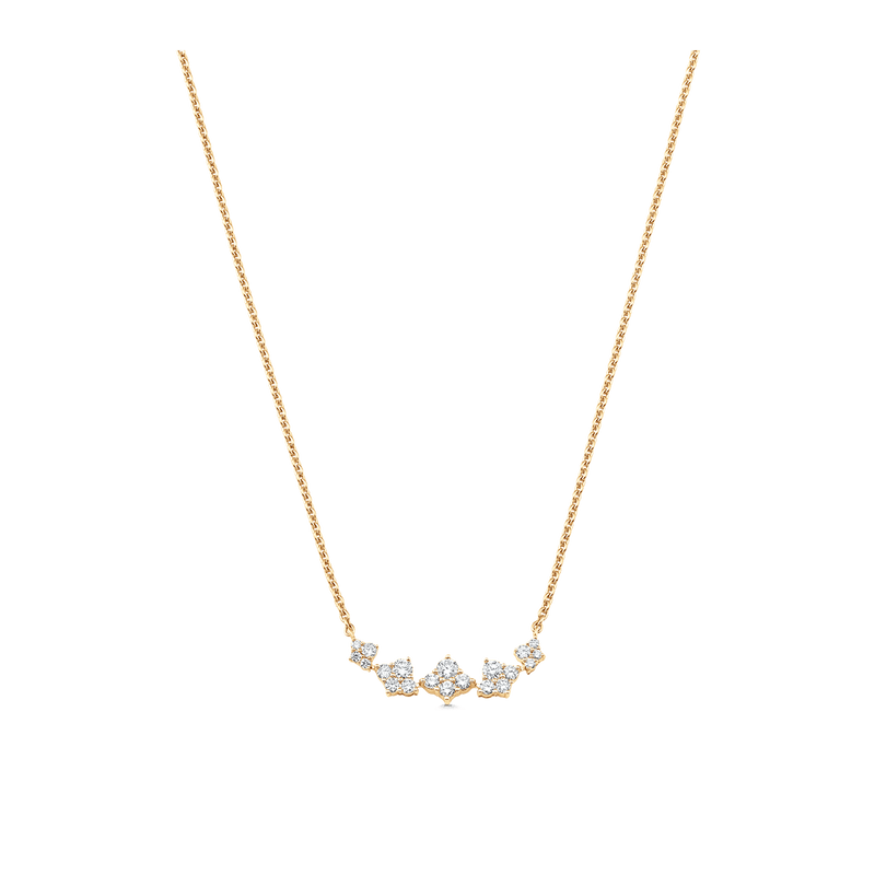 SARA WEINSTOCK DUJOUR DIAMOND AND GOLD GRADUATED CLUSTER NECKLACE (10002402607409)