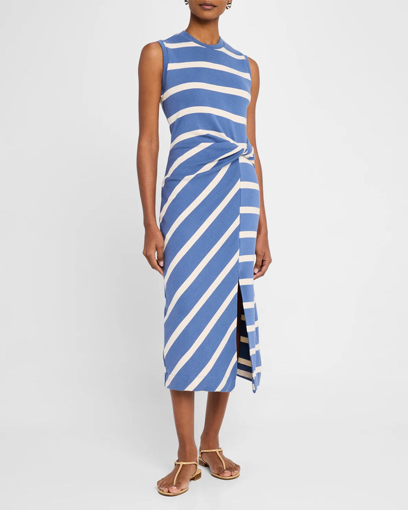 TANYA TAYLOR SLEEVELESS STRIPED CODY DRESS (10147104817457)