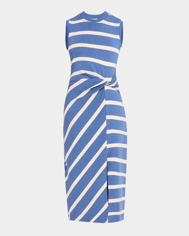 TANYA TAYLOR SLEEVELESS STRIPED CODY DRESS (10147104817457)