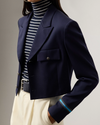 RALPH LAUREN HEAVY WOOL NELL BLAZER