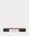 RALPH LAUREN CALFSKIN OPEN BELT