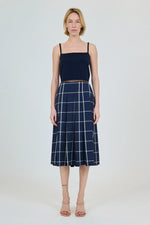 SIMKHAI CORYN PLEATED MINI SKIRT