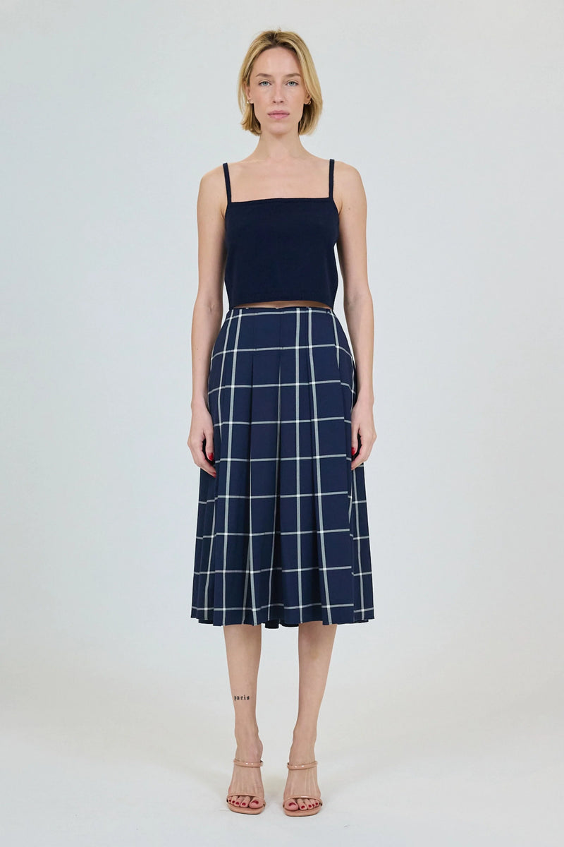 SIMKHAI CORYN PLEATED MINI SKIRT
